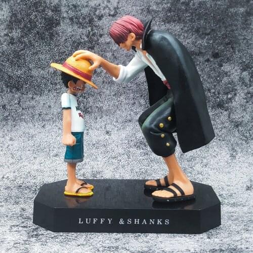 15cm Anime Figure Four Emperors Shanks Straw Hat Luffy PVC Action Figure Going Merry Doll Collectible Model Toy Figurine Gifts