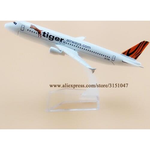 16cm Air Singapore Tiger Airways Airbus 320 A320 Airlines Plane Model Alloy Metal Diecast Model Airplane Aircraft Gift