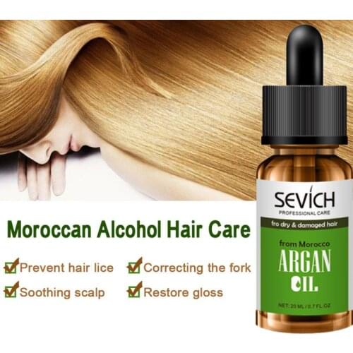 20ML Natural Argan Oil Hair Growth Essential Oil Multi-functional Hair Care Prevent Hair Loss Repair Dry Damage Hair Treatment
