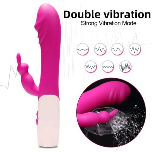 20 Speeds G Spot Dildo Vibrator For Woman Vagina Clit Stimulator AV Rabbit Vibrator Female Masturbator Adult Sex Toys Big Dildo