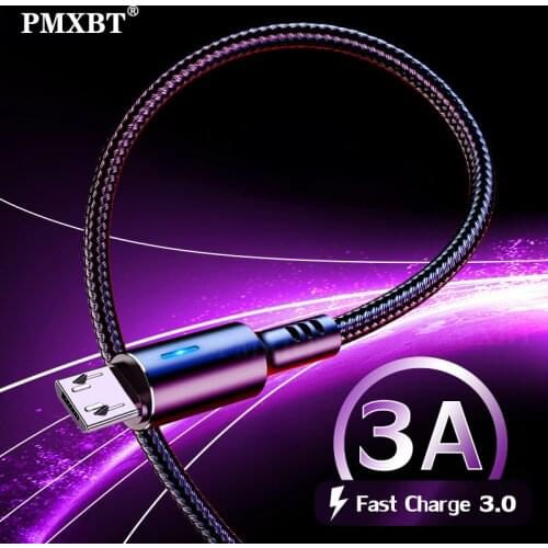 3A Micro USB Cable Mobile Phone Fast Charging Line For Xiaomi Note8 Plus Huawei Samsung Android Phone Sync Data Charger usb Wire