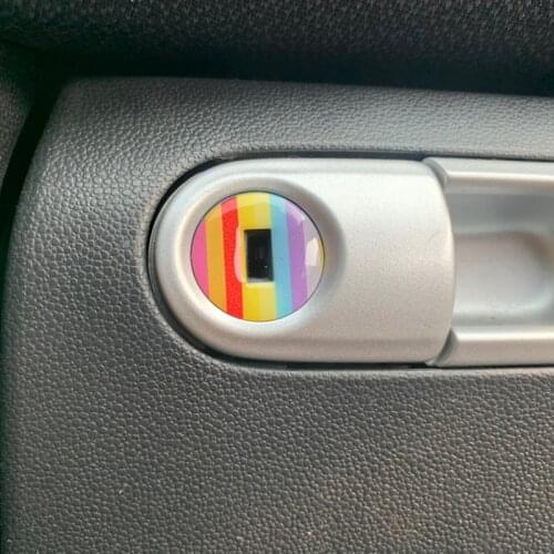 Car Interior Accessories For Mercedes Smart 451 Fortwo 2009-2014 Car Styling Glove Box Keyhole Decoration 3D Stickers