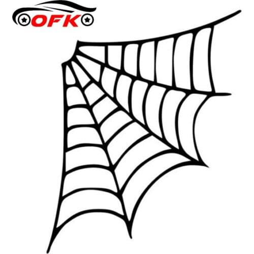 Car Stickers Decor Motorcycle Decals SPIDER WEB Decorative Accessories Creative Sunscreen Waterproof PVC,16cm*13cm