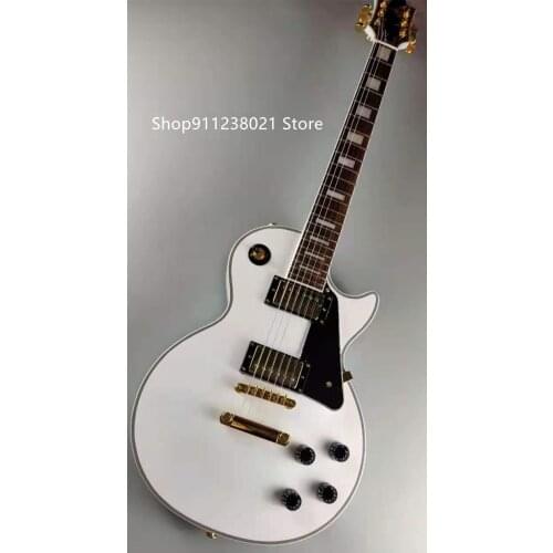 Guitarra Eléctrica blanca, diapasón de palisandro, guitarra hecha por OEM, Spot sale,envío gratis