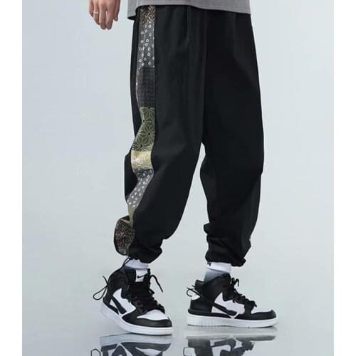 Mens Fashion Mens Black Joggers Korean Pants Chandals Man Summer Mens Cargo Pants Multi-pocket Casual Tracksuit Trousers