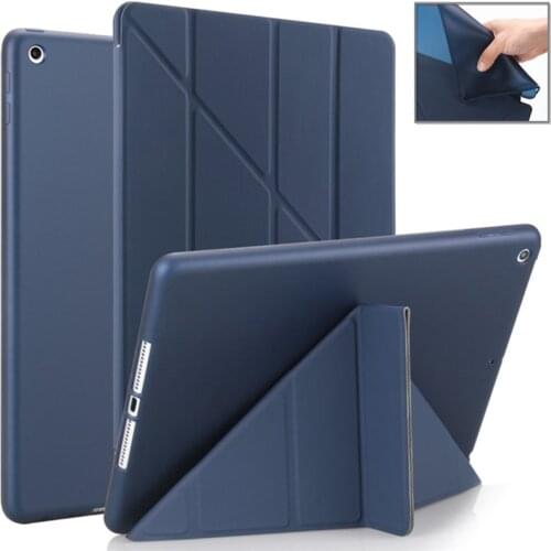 Silicone Case for ipad pro 10.5 New iPad 9.7 inch 2017 2018 TPU Back Case Magentic Smart cover for iPad Air 2 Air 1 Air 3 Case
