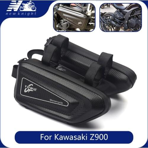 For Kawasaki Z900 Z 900 Motorcycle Universal Modified Waterproof Tool Storage Side Package Hard Case Triangle Bag Kit