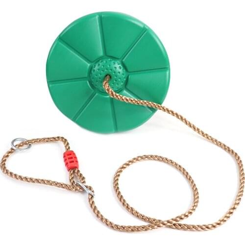 Hot Sale Outdoor Children Swing Disc Toy Seat Round Rope Swings Playground Hanging Garden Entertainment Activity Swings Chair