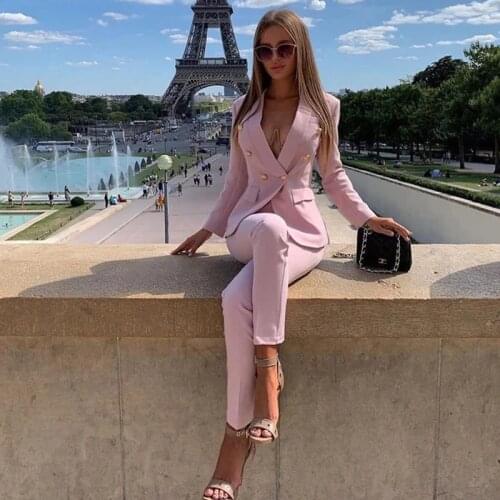 HAGEOFLY Women's Trouser Suits Two China