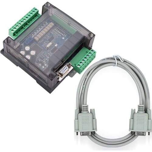 FX3U 14MR 6AD 2DA RS485 8 input 6 relay output 6 analog input 2 analog (0-10V) output plc controller