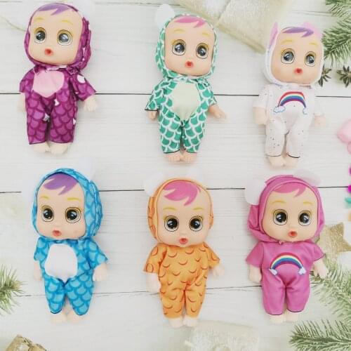 1pcs 20cm Cry Doll Toy Drinking Water Crying Baby Girl Children Girls Birthday Gift Cut Mini Doll