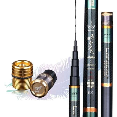 7.2m-15m Power Hand Rod Super Light Hard Telescopic Fishing Olta Carbon Taiwan Wedkarstwo Peceh for Carp Angeln Vara De Pesca