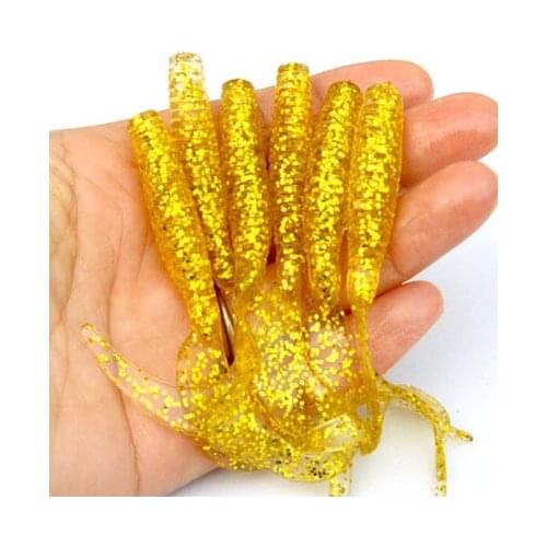 10pcs 7cm 4g soft bait sea fishing tackle wobbler jigging fishing lure silicone bait soft worm shrimp jerkbait silicone fish