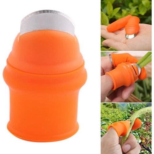 Newly Gardening Garden Picking Thumb Cutter with Anti-Cut Finger Cover for Vegetables Cutting