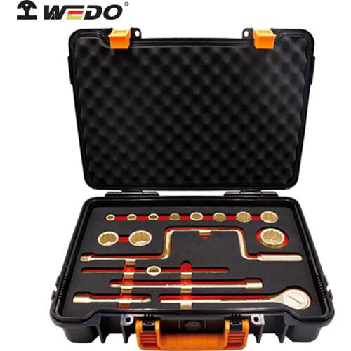 Non-sparking 1/2'' Dr Socket Set-17pcs , Sleeve ,Explosion-proof , BAM certified