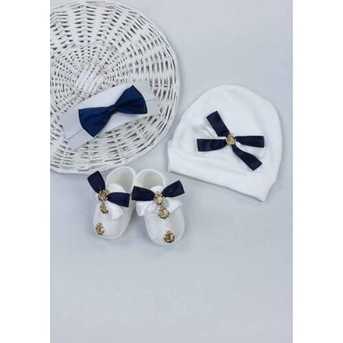 Navy Blue Baby Boy Newborn Gift Suit Set Boys Men Babies Hat Bow Tie Shoes Gentleman Fashion Style 2021 Mom gift Package Models