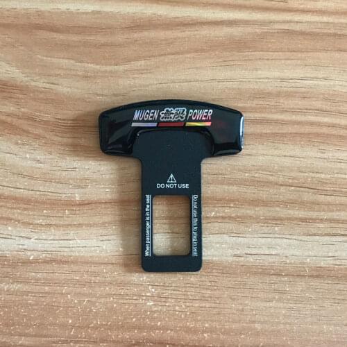 Safety Belt Buckles Real Carbon Fiber Trucks Car Seat Safty Belt Alarm Canceler Stopper for MUGEN Honda CIVIC accessories