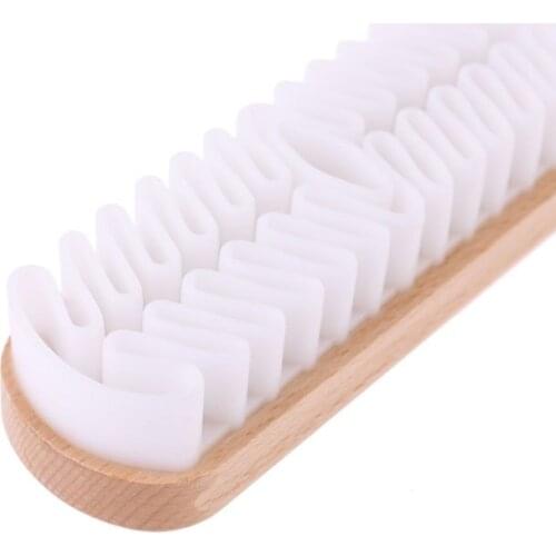 Decontamination Brush D-type Suede Leather Velvet Snow Boots Shoes Cleaning Brushes Water-free Convenient Shoe Care G5AE