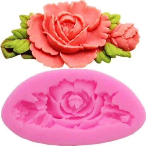 DIY Craft Silicone Mold Single Mini Flower Fondant Mold Silicone Sugar Mini Mold Craft Molds Baking Pastry Fondant Tools