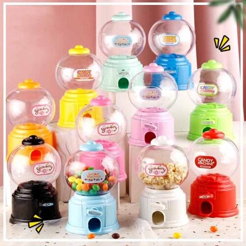 Sweets Mini Candy Machine Piggy Bank For Kids Candies And Sweets Money Box For Children Bubble Toy Coin Dispenser Hucha Cerdito