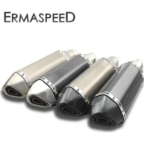 Motorcycle Exhaust Pipe 51MM Universal Muffler Motocross Exhaust Tube For Dirt Bike Motocross Scooter Race Motorbike Accessories
