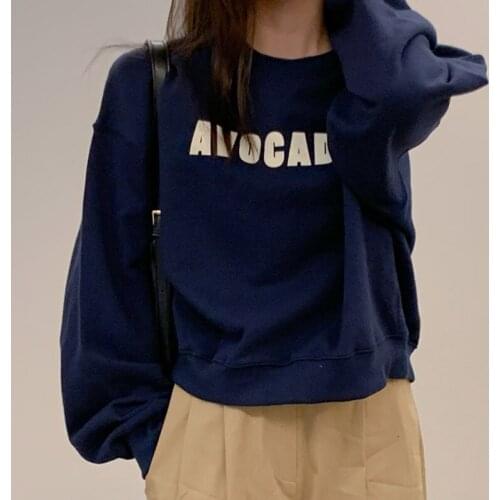 Women Harajuku Hoodies Fleece Autumn Kawaii Casual Letter Printed Warm Pullover Kpop Sweatshirt Moletom Sudadera Mujer