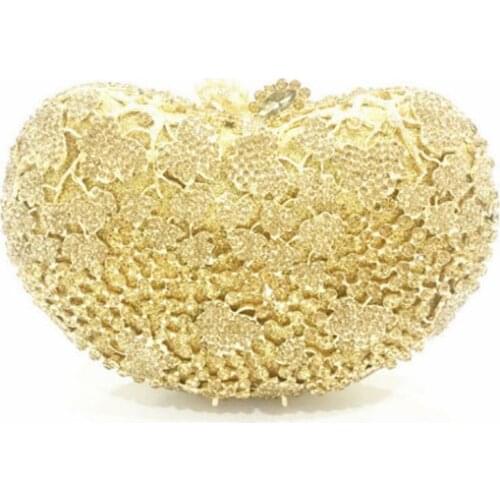 Women party cocktail Evening Bags Ladies wedding day Clutches Purse Silver Gold Sale Price Crystal Wedding Party Bridal Bag