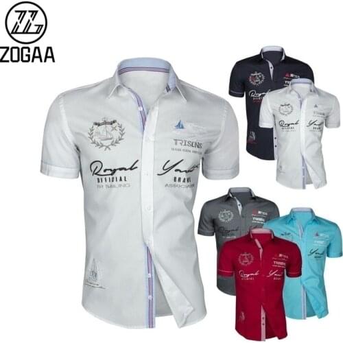 ZOGAA Men's Short Sleeve Shirts