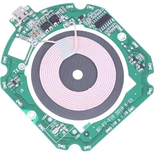 10W Qi Wireless Charging PCBA Circuit Board + Coil Receiver Charger Module For iPhone Samsung For All Smart Phone