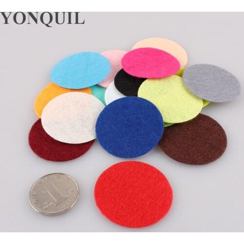 3*3cm Round Felt Accessories Patch Good as Flower Pads Fabric Pads Patches Circle Felt Pads Red Random Mixed Colors 1000PCS/LOT