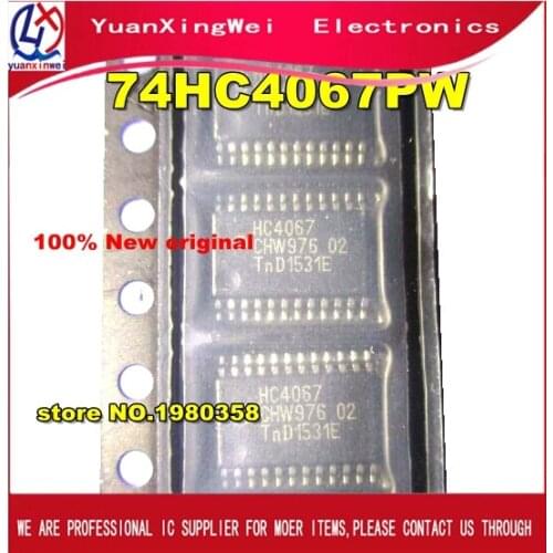 Free Shipping 50pcs New and original 74HC4067PW 74HC4067 SN74HC4067PW TSSOP24 Spot stock