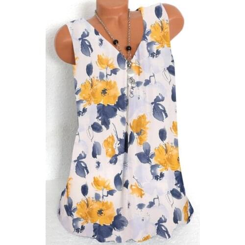 T-shirt women casual ladies loose T-shirt large size sleeveless top