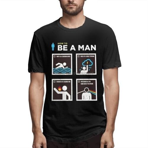 How To Be A Man Fire Force Retro T Shirt Big Size Short Sleeve T Shirt Men Men Cotton Tees Streetwear Harajuku