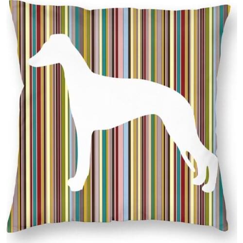 Cool Whippet Cushion Cover Two Side Printing Animal Dog Floor Pillow Case for Sofa Fashion Pillowcase Home Decorative