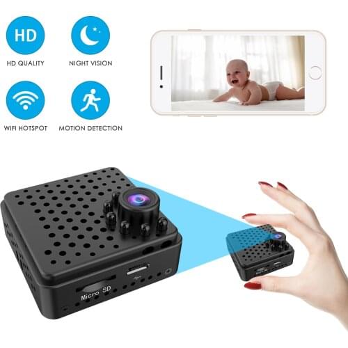 1080P HD Mini Camera Smart Wireless WIFI Camera Comes With Wifi Hotspot Support Tf Memory Capacity