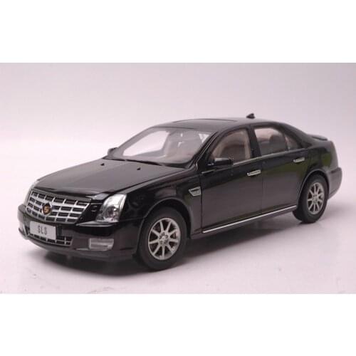 1:18 Diecast Model for GM Cadillac SLS Black Alloy Toy Car Miniature Collection Gifts