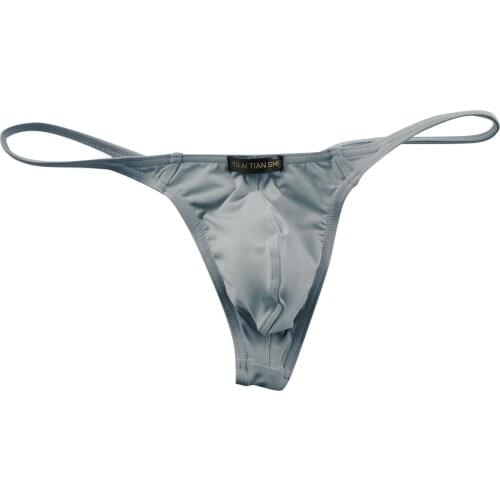 Mens Smooth Body Shaping T-thong Body-fitting Physiological Pants Summer Mens Hollow-out Stitching Sexy Comfortable Underpants