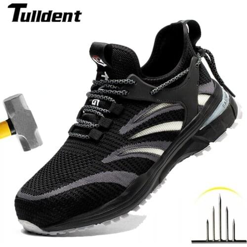 Men Work Safety Boots Steel Top Cap Work Shoes Puncture-Proof Protective Shoes Work Boots Indestructible Security Sneakers Male