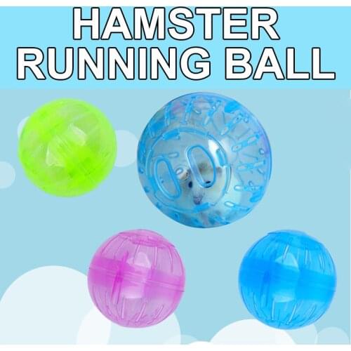Pet Hamster Jogging Ball Toy Rodent Plastic Exercise Toys Portable Running Balls Small Pet Supplies Gerbil Rat Mouse Products