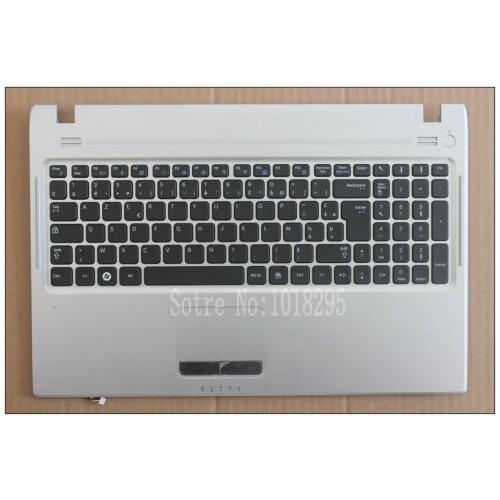NEW For Samsung NP-Q530 Q530 Q530-Aura Star Q530-JT01 Palmrest Cover French FR Laptop Keyboard Touchpad BA75-02582d