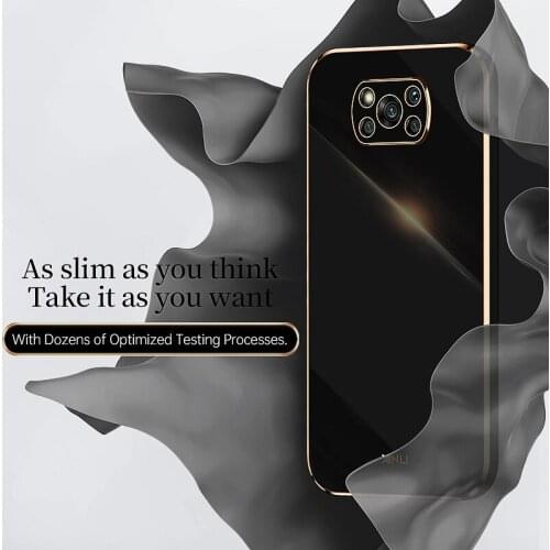 Funda For Xiaomi Poco X3 NFC F3 GT F2 Pro X2 Plating Soft Silicone Cover Case For Xiaomi Mi 10T 11 Lite 11i 9 8 Note 10 Pro