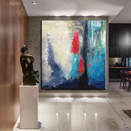 Hand-painted Oil Painting Decorative Painting The Living Room Modern Version Of Color American Luxury Light Paintings Abstr