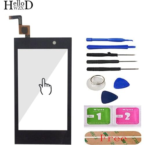4.0'' Touch Screen For Micromax A093 A 093 Touch Screen Glass Digitizer Panel Front Glass Lens Sensor Flex Cable Free Adhesive