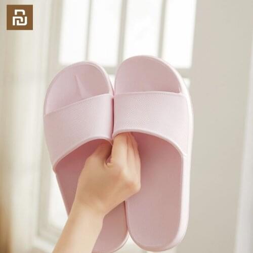 Youpin Upper Shu Bathroom Slippers Indoor Eva Massage design Plastic Soft Bottom Sandals Home Hotel Non-slip wear Bathing Shoes