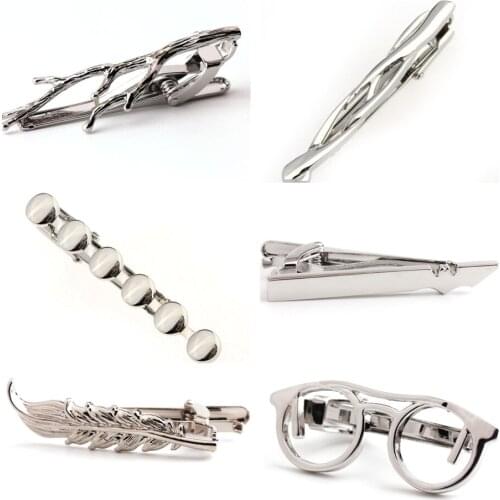 10pcs/lot Vintage Silver Deer Antler Tie Clips Cute Elk Antlers Tie Pins Tie Bars Mens Christmas Jewelry Accessories Xmas Gift
