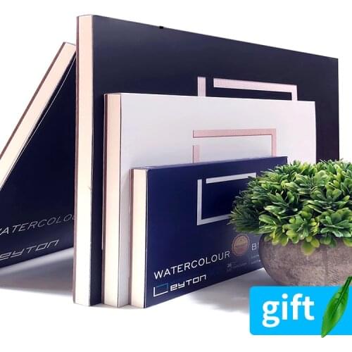 100% Cotton Watercolor Sketchbook 300g/m2 Water Color Drawing Paper Book Student Transfer Paper Papel Para Acuarela Art Supplies