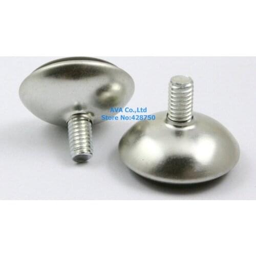 20 Pieces 28mm Base M6x10mm Adjustable Furniture Leg Table Leveling Feet Pad
