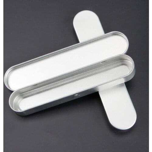 200pcs Plain silver tin box 17.8 cm x 3.8 cm x 1.8cm, rectangle tea candy business card usb storage box case SN847