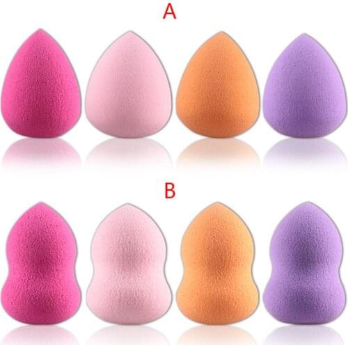 4 PCS Makeup Sponge Cosmetic Pull Beauty Tools Wet And Dry Dual-purpose Sponge Water Drop Gourd Foundation Make Up Accessories