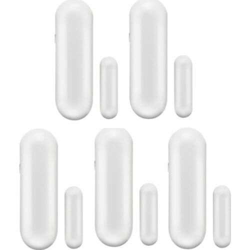 5pcs/lot Wireless Door Open Sensor Alarm System for Home Security 433/868MHz Window Door Magentic Switch Alarm Contact Detector